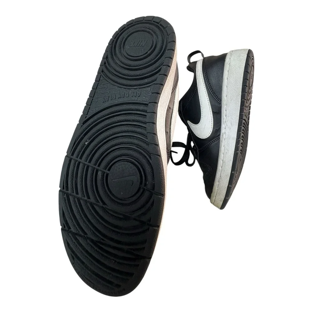 Nike Court Borough‎ Low 2 Youth 4Y Black White Sneakers BQ5448-002